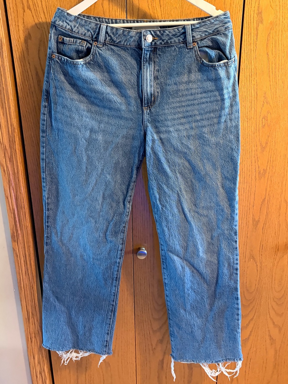 Garage denim straight leg jeans